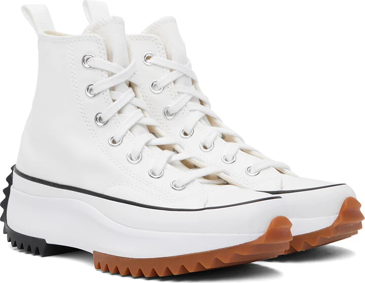 Converse White Run Star Hike High Top Sneakers - Image 4