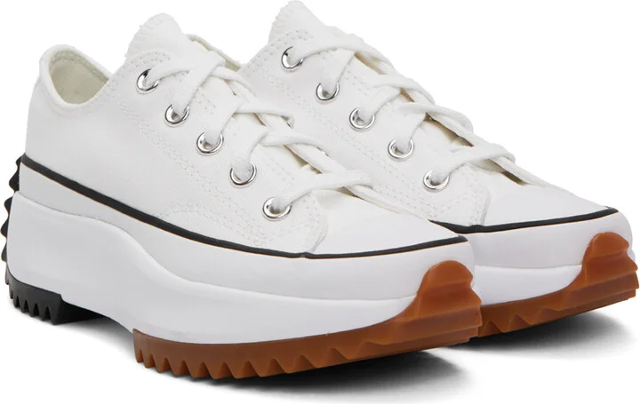 Converse White Run Star Hike Low Top Sneakers - Image 4