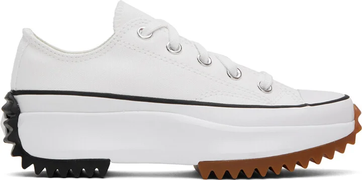 Converse White Run Star Hike Low Top Sneakers