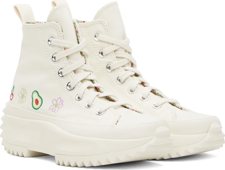 Converse White Run Star Hike Sneakers - Image 4
