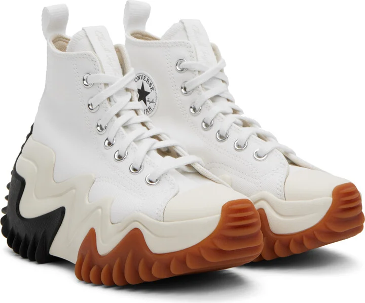 Converse White Run Star Motion High Top Sneakers - Image 4