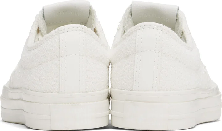 Converse White Star Player 76 Monochrome Low Top Sneakers - Image 2