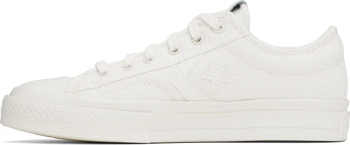 Converse White Star Player 76 Monochrome Low Top Sneakers - Image 3