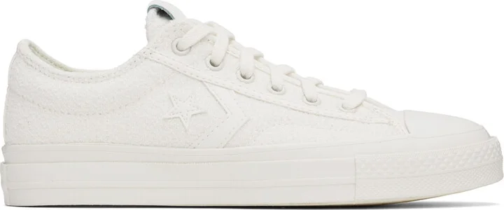 Converse White Star Player 76 Monochrome Low Top Sneakers