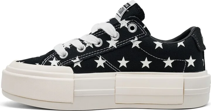 Converse Women's Chuck Taylor All Star Cruise Archive Stars Casual Sneakers from Finish Line - Black, Vintage White - Image 3