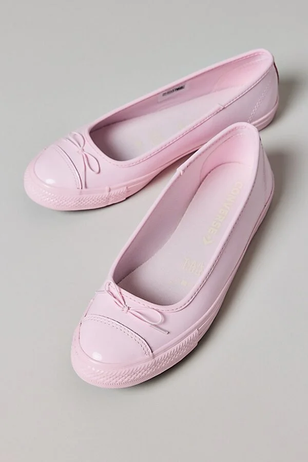 Converse Women's Chuck Taylor All Star Dainty Ballerina Patent Leather Ballet Flat in Sugar Berry/Sugar Berry - Image 2