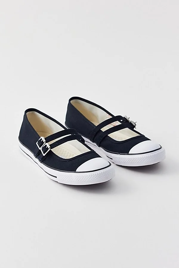 Converse Women's Chuck Taylor All Star Dainty Mary Jane Sneaker in Black/Egret/Black - Image 2