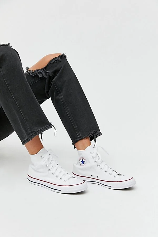 Converse Women's Chuck Taylor All Star High Top Sneaker in Black - Image 5