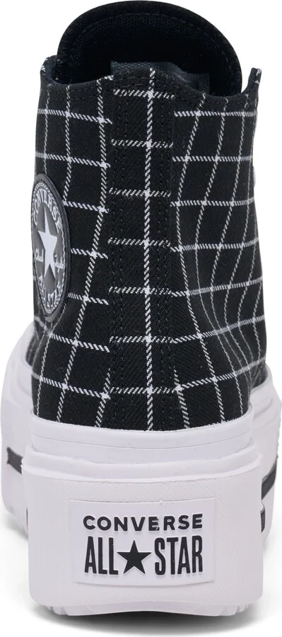 Converse Women's Chuck Taylor All Star Lift Double Stack Platform Casual Sneakers from Finish Line - Black, White - Image 4