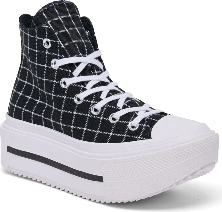Converse Women's Chuck Taylor All Star Lift Double Stack Platform Casual Sneakers from Finish Line - Black, White