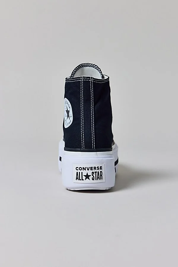 Converse Women's Chuck Taylor All Star Lift Double Stack Sneaker in Blk/Noir - Image 4