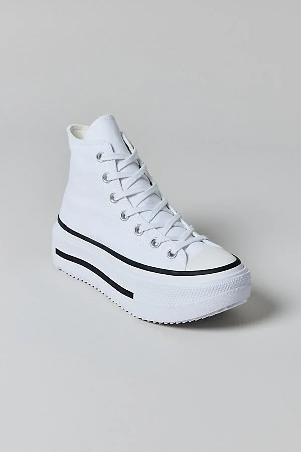 Converse Women's Chuck Taylor All Star Lift Double Stack Sneaker in Blk/Noir - Image 7