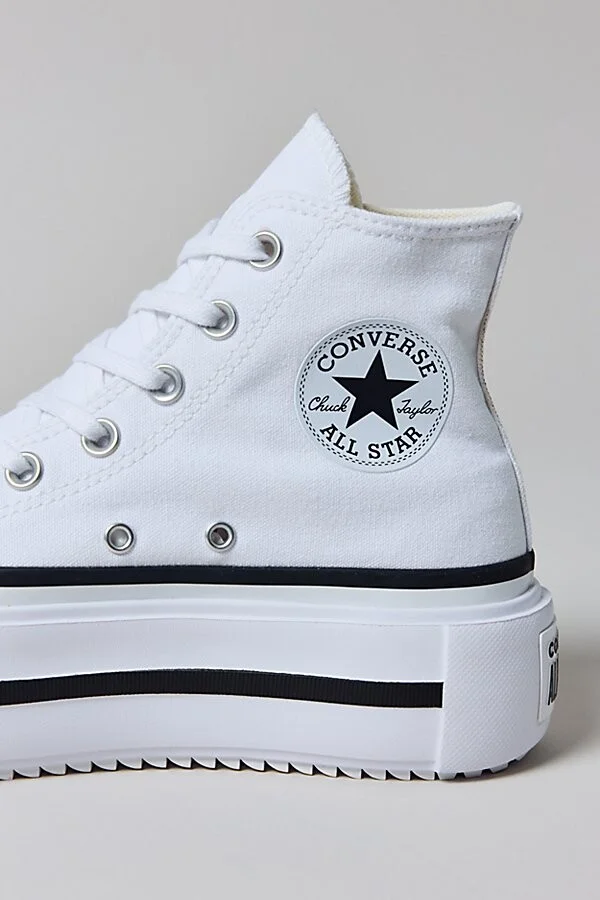 Converse Women's Chuck Taylor All Star Lift Double Stack Sneaker in Blk/Noir - Image 9