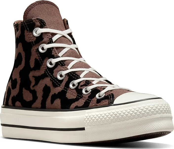 Converse Women's Chuck Taylor All Star Lift Hi Leopard Remix Sneakers