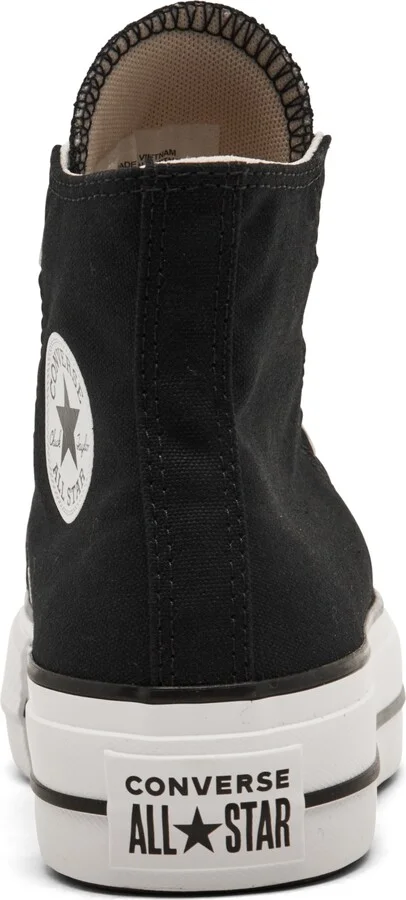 Converse Women's Chuck Taylor All Star Lift Platform High Top Casual Sneakers from Finish Line - Black, White - Image 4