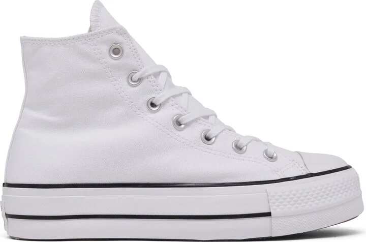 Converse Women's Chuck Taylor All Star Lift Platform High Top Casual Sneakers from Finish Line - Black, White - Image 7