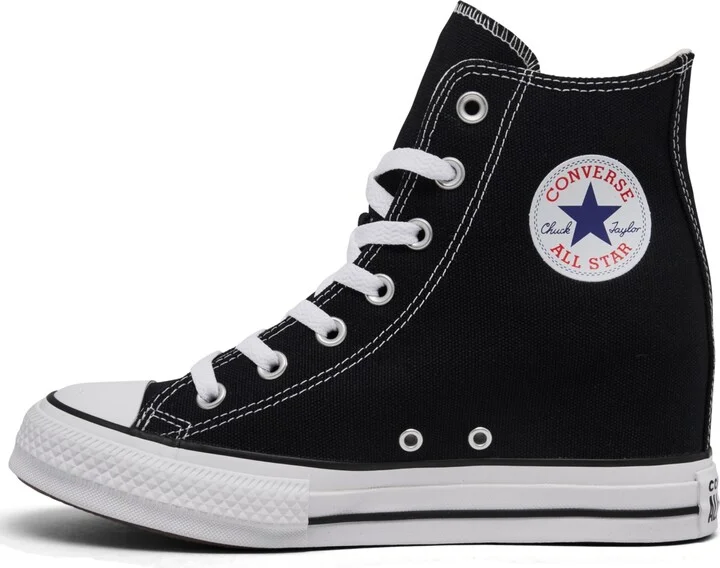 Converse Women's Chuck Taylor All Star Wedge Platform Casual Sneakers from Finish Line - White, Red, Navy - Image 9
