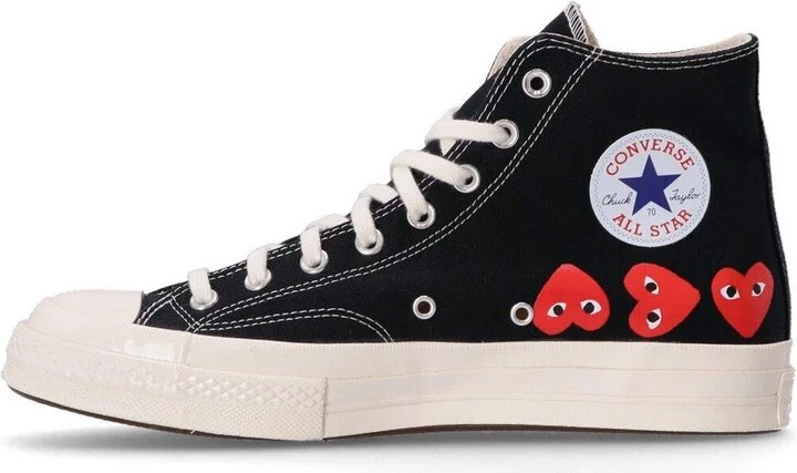 Converse X Comme Des Garcons Play Chuck 70 High Top Sneakers - Image 2