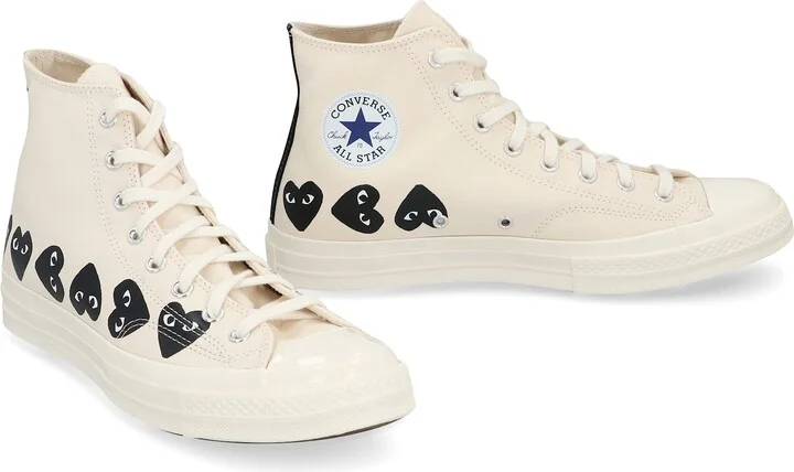 Converse X Comme Des Garçons Play - Chuck 70 High-top Sneakers - Image 3