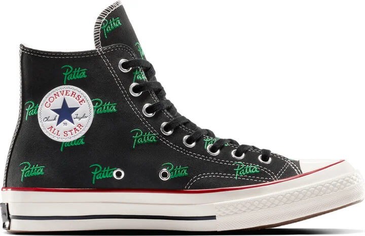Converse x Patta Chuck 70 in Black | A13857C-001 - Image 3
