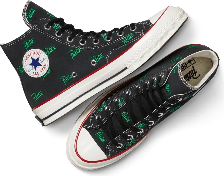 Converse x Patta Chuck 70 in Black | A13857C-001 - Image 4
