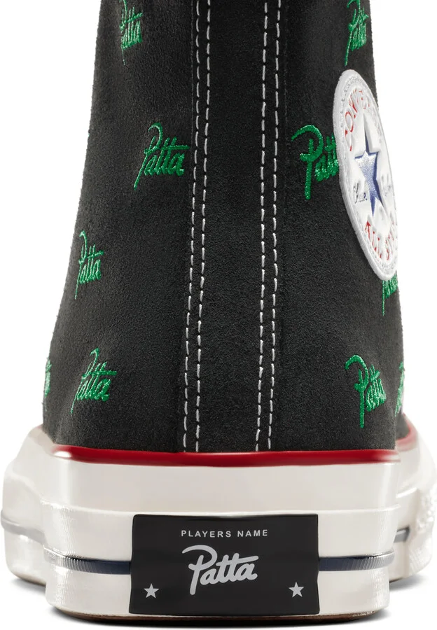 Converse x Patta Chuck 70 in Black | A13857C-001 - Image 7