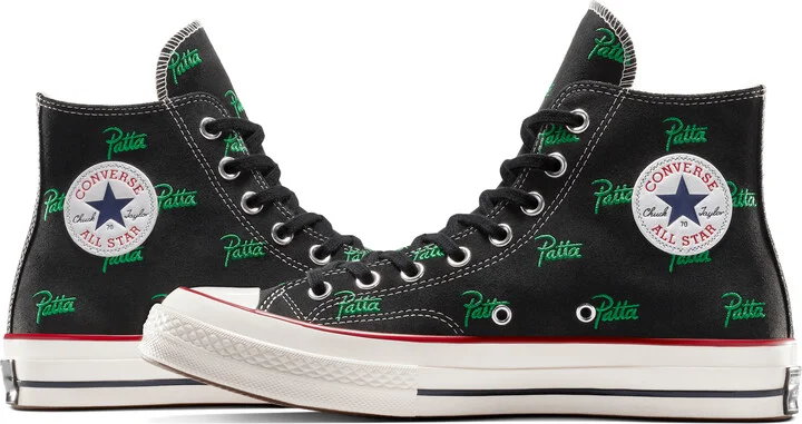 Converse x Patta Chuck 70 in Black | A13857C-001 - Image 8