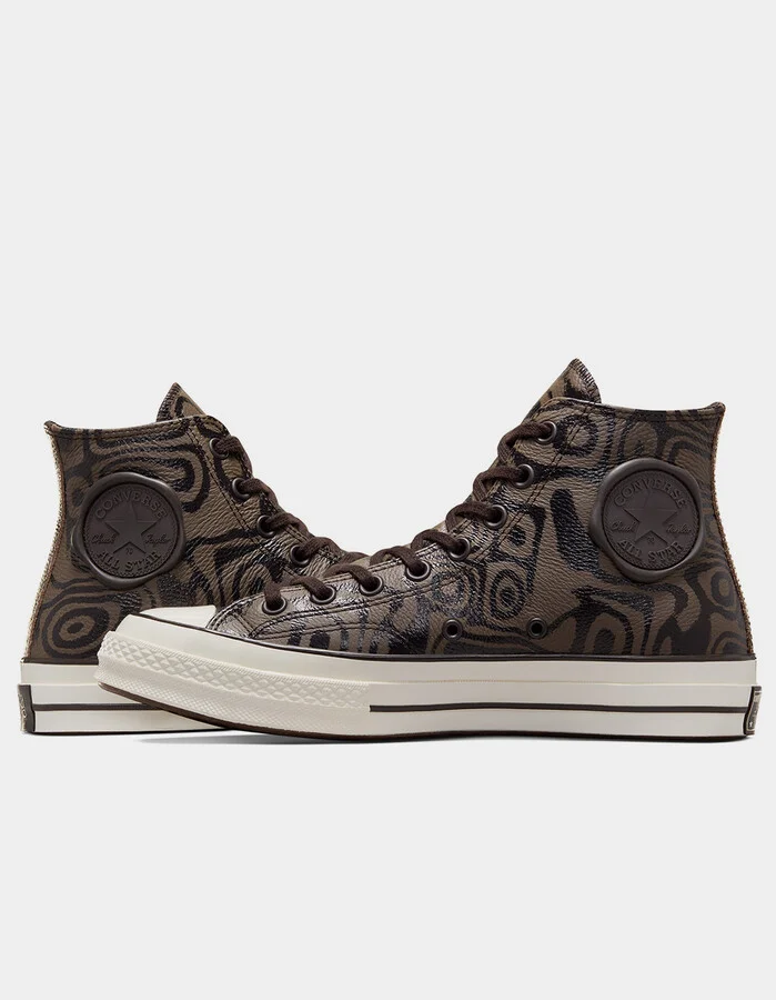 CONVERSE x Wonka Chuck 70 Chocolate Swirl High Top Shoes - Image 5