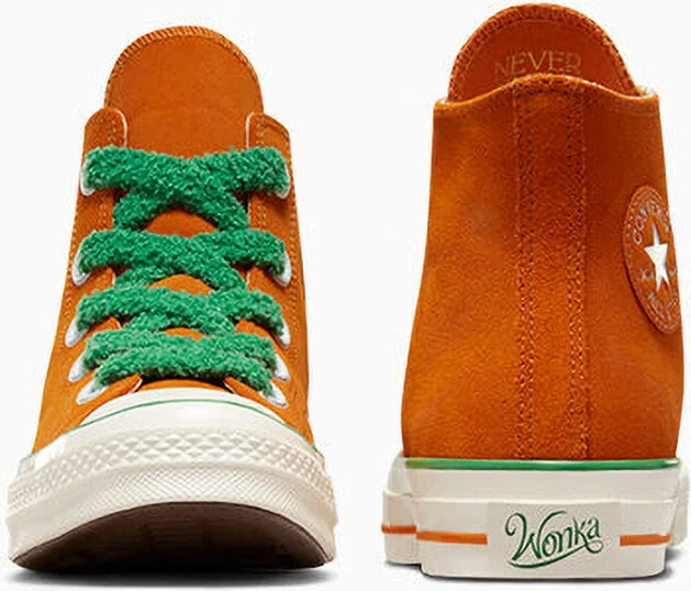 CONVERSE x Wonka Chuck 70 Oompa Loompa High Top Shoes - Image 4