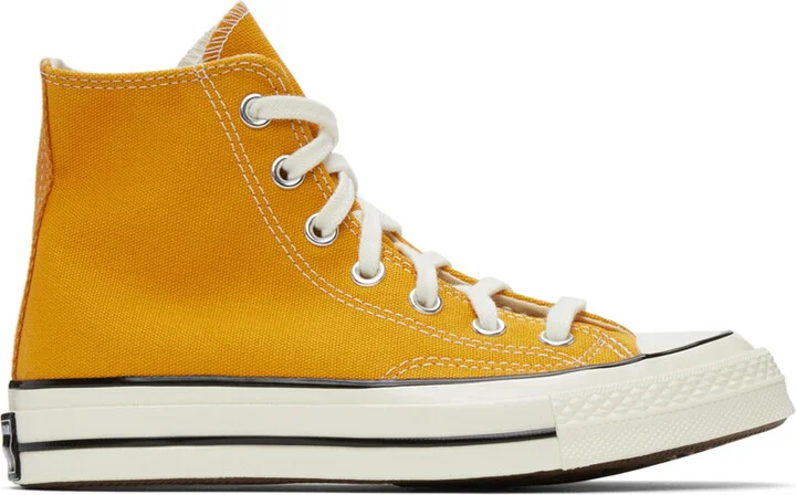 Converse Yellow Chuck 70 Hi Sneakers