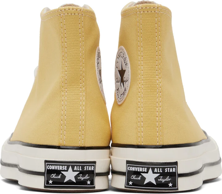 Converse Yellow Chuck 70 High Top Sneakers - Image 2
