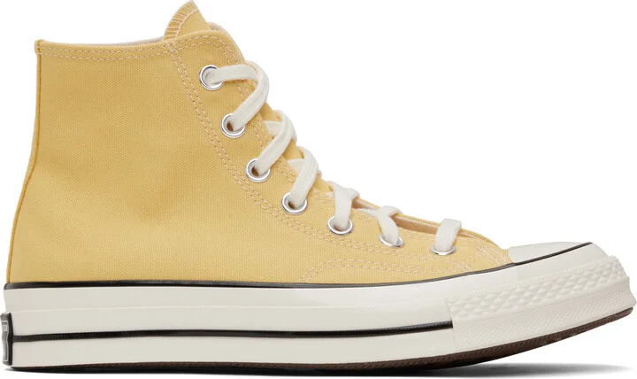 Converse Yellow Chuck 70 High Top Sneakers