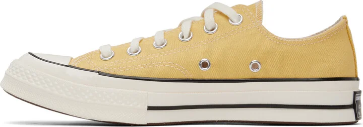 Converse Yellow Chuck 70 Low Top Sneakers - Image 3