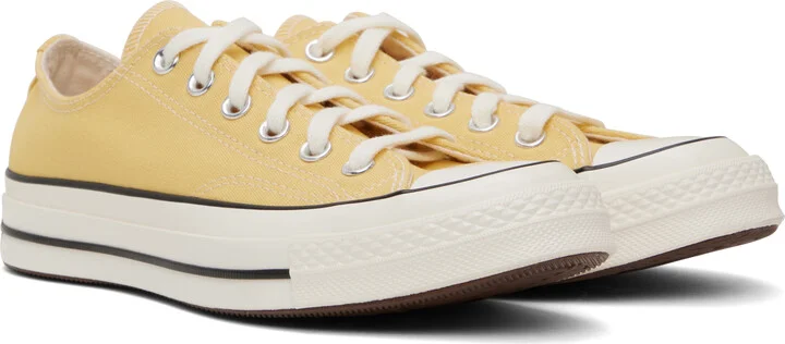 Converse Yellow Chuck 70 Low Top Sneakers - Image 4