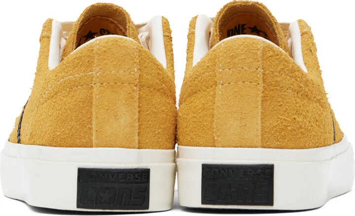 Converse Yellow One Star Academy Pro Suede Low Top Sneakers - Image 2