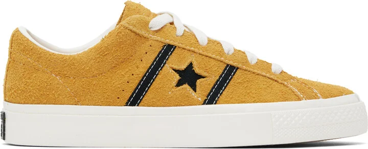 Converse Yellow One Star Academy Pro Suede Low Top Sneakers