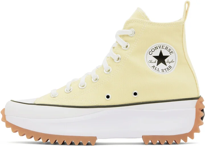 Converse Yellow Run Star Hike Hi Sneakers - Image 3