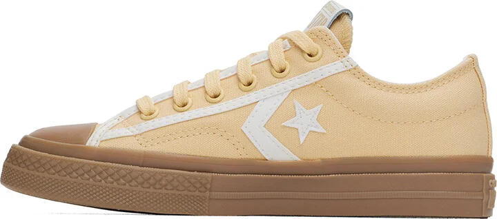 Converse Yellow Star Player 76 Tonal Low Top Sneakers - Image 3