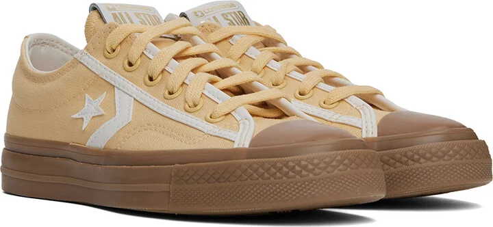 Converse Yellow Star Player 76 Tonal Low Top Sneakers - Image 4