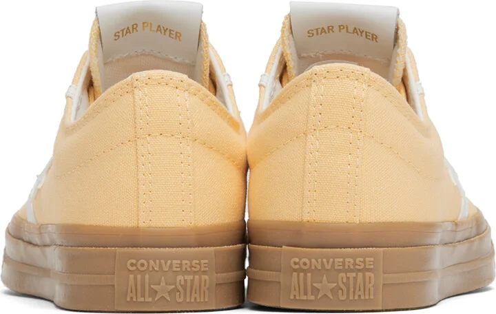 Converse Yellow Star Player 76 Tonal Low Top Sneakers - Image 2