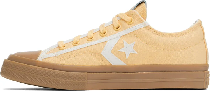 Converse Yellow Star Player 76 Tonal Low Top Sneakers - Image 3