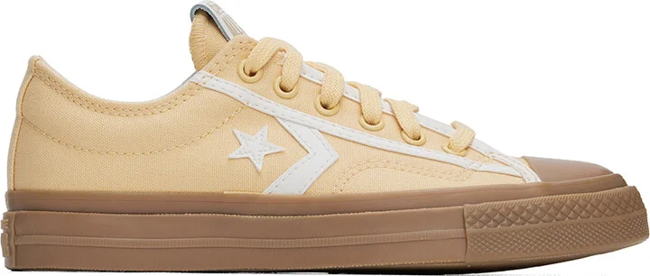 Converse Yellow Star Player 76 Tonal Low Top Sneakers