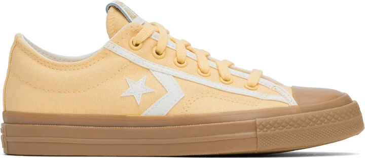 Converse Yellow Star Player 76 Tonal Low Top Sneakers