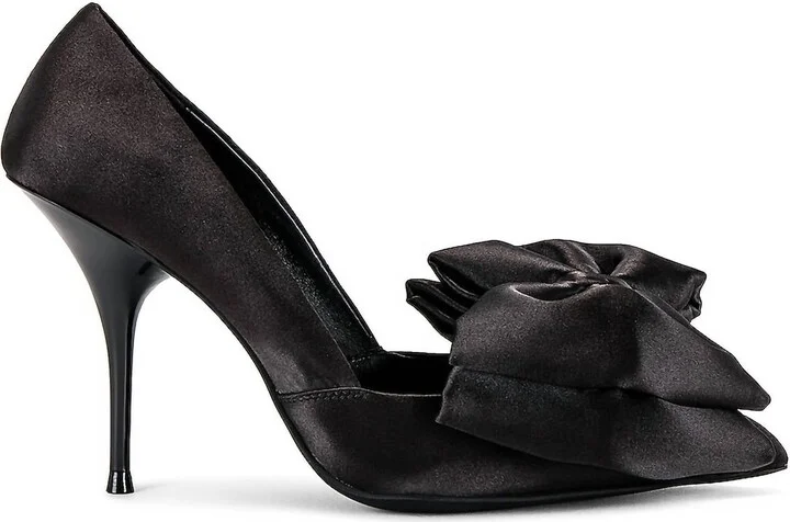 Convince Bow Pointed Pump In Black