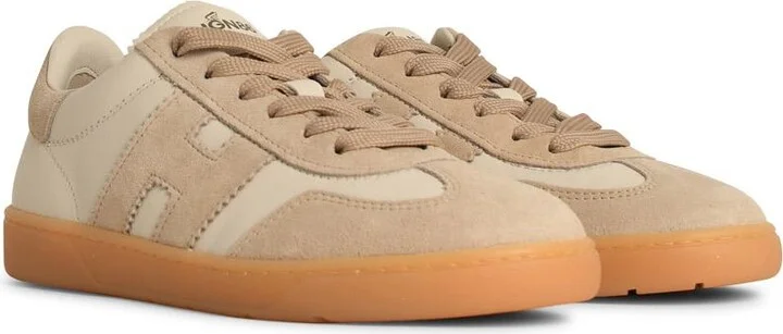 'cool' Beige Leather Sneakers - Image 2