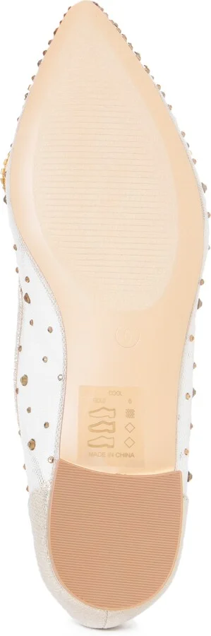 Cool Embellished Pointed Toe Flat - Image 5