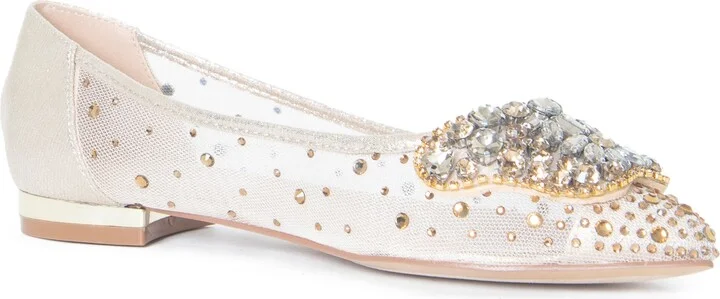 Cool Embellished Pointed Toe Flat