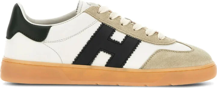 Cool lace-up leather sneakers