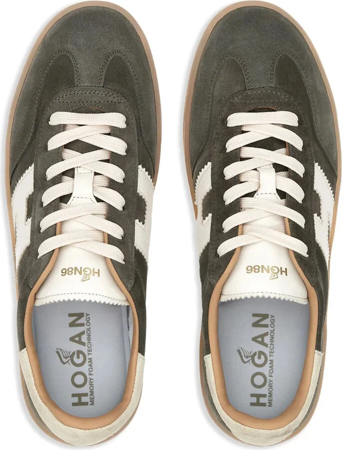 Cool leather lace-up sneakers - Image 5