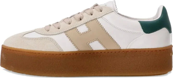 Cool platform leather low-top sneakers - Image 3